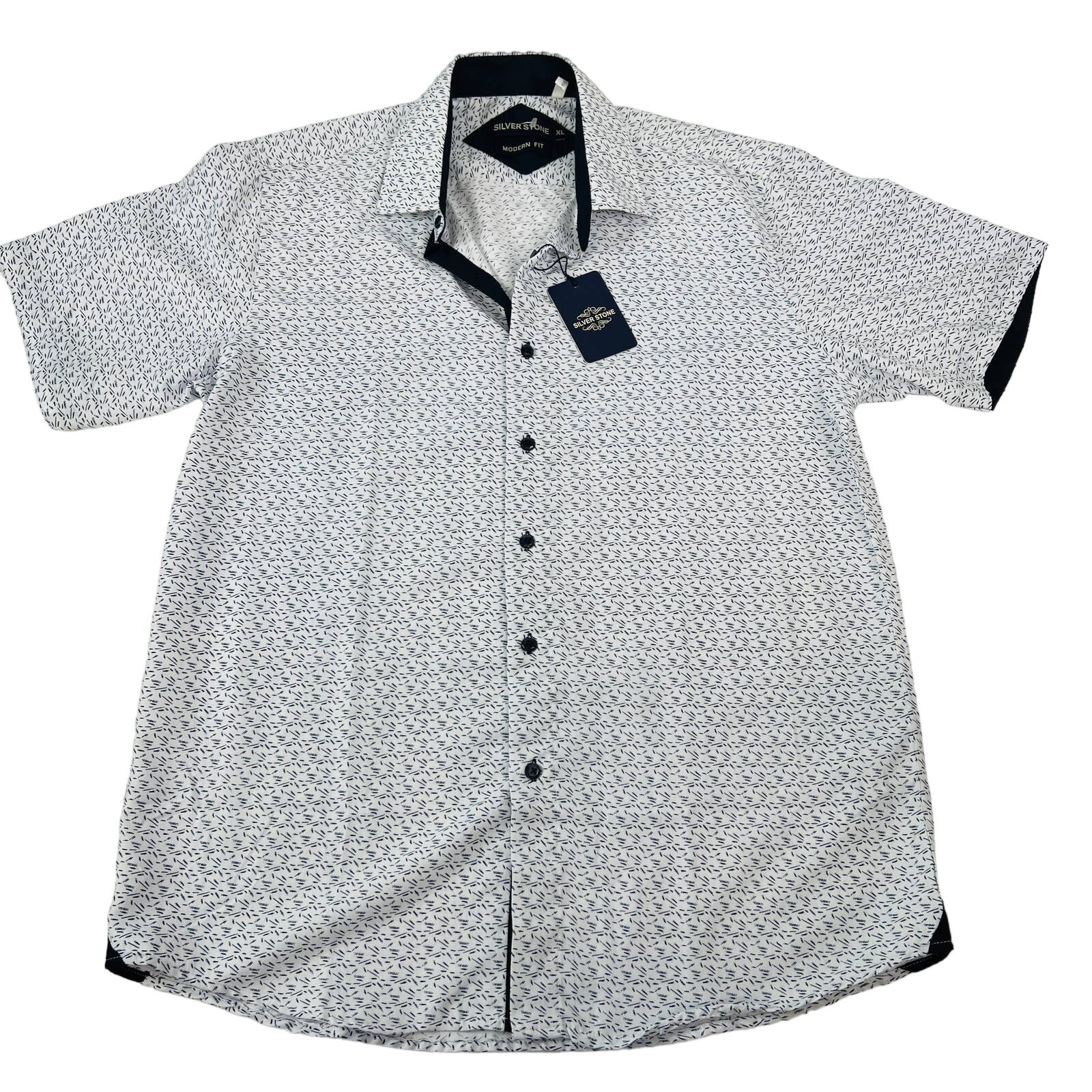 New Silverstone Modern Fit Short Sleev Shirt Xl — image 3 of 8